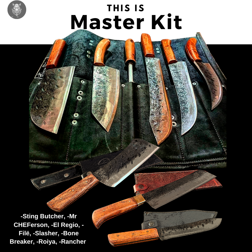  Black Sierra Equipment Skinner Kit de fabricación de cuchillos,  hoja fija con acabado martillado para caza y pesca, construye tus propios  cuchillos para deportes y exteriores : Deportes y Actividades al